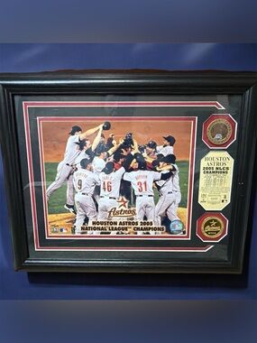 2005 Champions Framed Photo Plaque - Black/Red Houston Astros
